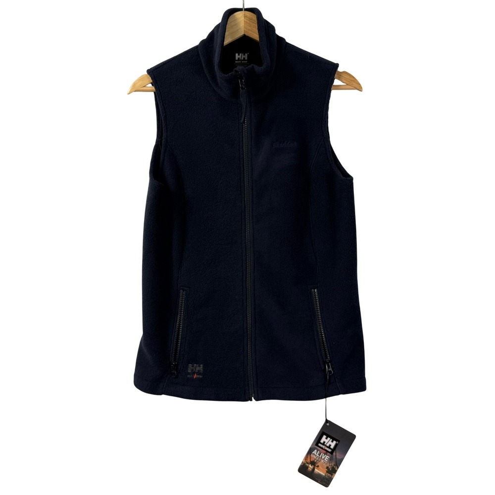 Helly Hansen Workwear Manchester 2.0 Fleece Vest Navy Blue Full Zip Womens S NWT